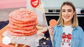 Pinterest Pink Cake Box Cookies  In The Kitchen With Kate [upl. by Airekahs]