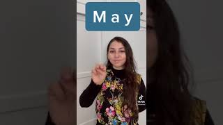 Months in American Sign Language ASL [upl. by Mindi]