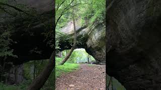 Natural Arch at Rock House Bottom Creelsboro Kentucky [upl. by Bryan75]