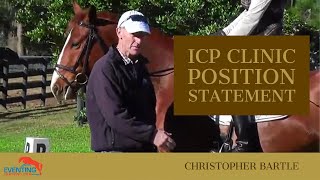 ICP clinic Position Statement  Part 2  Christopher Bartle [upl. by Niarbo]