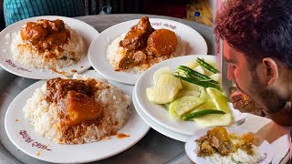 Eating LunchPulao Rice amp Spicy Meat Curry Aloo Gosht With Friends at Sultani Bhoj Restaurant [upl. by Sophy457]