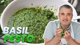 How to Make FRESH BASIL PESTO Like an Italian [upl. by Ode586]