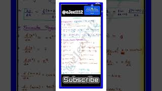 physics class11 differentiation and integration formula concept [upl. by Llenra]