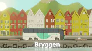 This is where Flybussen Bergen stops [upl. by Annayram]