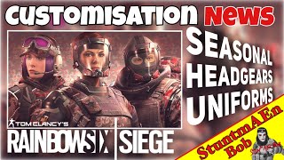 SEASONAL UNIFORMS amp HEADGEARS CHANGEMENT  Rainbow Six Siege CUSTOMINATION NEWS [upl. by Annayar]