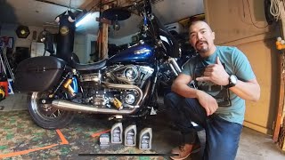 2010 Harley Davidson FXDC DYNA Oil Change [upl. by Eilujna]