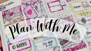 Plan With Me Memory  October 915 2023  PinkPlannerShop  Birthday Bash [upl. by Aitropal]