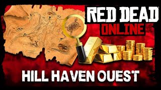 RED DEAD ONLINE  CARTE TRESOR HILL HAVEN OUEST [upl. by Braasch]