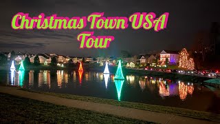 McAdenville Christmas Lights 2022  Christmas Town USA [upl. by Marinelli]