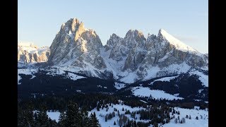 Skiing Seiser Alm  Ortisei Dolomites  Italy 012019 [upl. by Eikin]