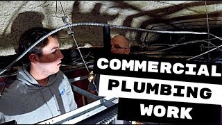 PLUMBING APPRENTICES FIRST LARGE COMMERCIAL PLUMBING JOB [upl. by Inajna]