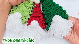 Decoración para Navidad a crochet EN SOLO 10 MINUTOS Nomos a ganchillo adornos Navidenos a crochet [upl. by Hakeem]