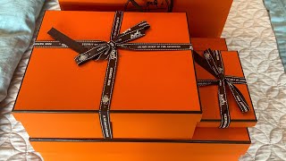 HERMES BAG AND ACCESSORIES UNBOXING [upl. by Irved]