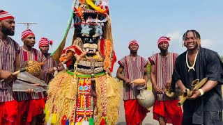 MMANWU masquerade 👺🔥Dances with Ogene Ejyk Nwamba  IGBOAMAKA ❤️ [upl. by Ambler]