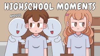 HIGHSCHOOL MOMENTS  Pinoy Animation [upl. by Lemrahs]