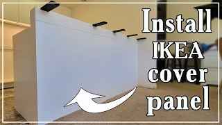 How to install Ikea cover panel on the back of peninsula [upl. by Nonah]