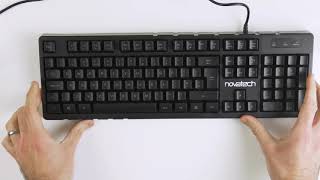 Quick Overview of the Novatech Wired USB MultiColour LED Backlit Keyboard [upl. by Eiramanna]