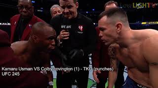 Kamaru Usman VS Colby Covington 1st Fight FULL HIGHLIGHTS [upl. by Assena]