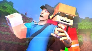 Team Fortress 2 X Minecraft SFM Animation [upl. by Brower]