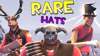 TF2 Extremely Rare Hats Painted Weapons UNUSUAL GIBUS amp More Viewer Requests [upl. by Stearne]