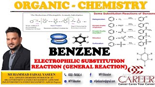 Electrophilic Substitution Reaction  Benzene  General Reaction [upl. by Custer]