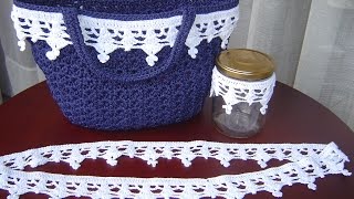 Encaje tejido a crochet paso a paso DIY [upl. by Neall791]