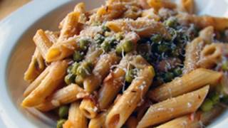 Penne Pasta with Peas and Prosciutto [upl. by Yedorb357]