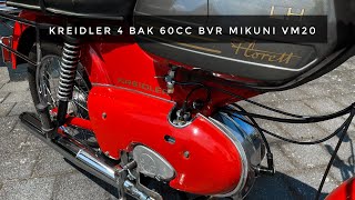 Kreidler 4 bak 60cc BVR  Mikuni VM20 [upl. by Llaccm]