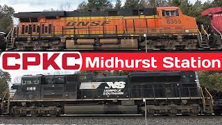 FOREIGN INVASION at Midhurst Station on the CPKC MacTier Subdivision Feb 2 2024 [upl. by Aw]