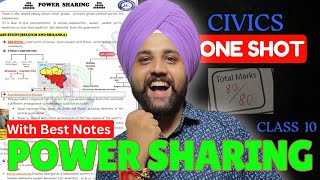 Power sharing Class 10  One Shot  Civics Chapter 1  CBSE 202425  Bhupendra pratap sir [upl. by Neall882]