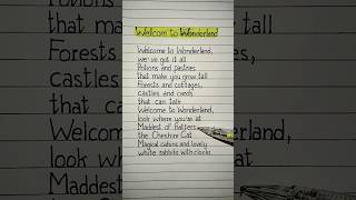 anson seabra welcome to wonderland lyrics part 3 [upl. by Lenni]