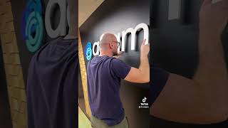 Backlit Sign Install  Behind the Scenes 3dsigns customsigns signage [upl. by Garald428]