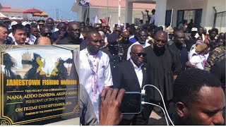 President Akufo Addo Commissions UltraMorden Jamestown Fishing Harbour [upl. by Vtehsta]