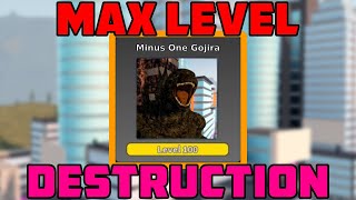 LEVEL 100 GODZILLA MINUS ONE The Newest Kaiju Menace  Kaiju Universe Roblox [upl. by Heim]