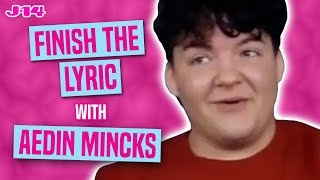 Netflix Cobra Kai Star Aedin Mincks Plays Finish The Lyric [upl. by Nav]