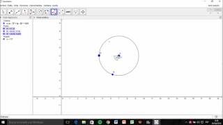 Crear un pentágono inscrito en una circunferencia en Geogebra [upl. by Ahsinawt]