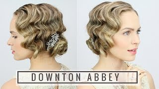 1920s Finger Wave Updo [upl. by Aicram372]