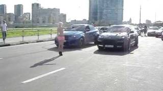 BMW X6 M vs Porshce Cayenne turbo S [upl. by Irafat865]