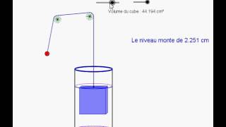 cube dans cylindre [upl. by Fadiman663]