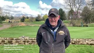 Proactive Seeding Golf Greens with Simon Hardman of Horsley Lodge [upl. by Annaegroeg]