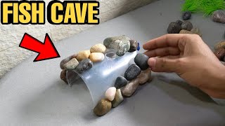 DIY Cave for Fish  Aquarium Cave Decoration [upl. by Anora]