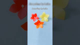 Easy Paper flowers  How to make paper flowers  Flower Making  DIY Flower [upl. by Daus164]