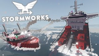 TANKER VS ICEBERG RESCUE MISSION  Stormworks Multiplayer Update Gameplay  Sinking Ship Survival [upl. by Nojed796]