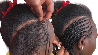 HOW TO DOback GHANA weavingyebomwongezopencil for BEGINNERS JANEILHAIRCOLLECTION [upl. by Ylrehs]