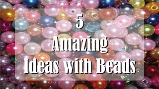 5 Amazing Ideas With Beads or Pearls  CraftStack [upl. by Chaiken]