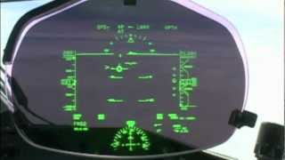 Landing seen through HUD Head Up Display [upl. by Henrique]