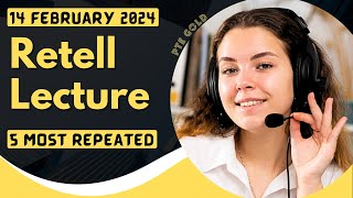 PTE Retell Lecture  FEBRUARY 2024  Most Repeated [upl. by Chellman]