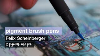 STAEDTLER x Felix Scheinberger x pigment arts pens [upl. by Jonette]