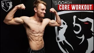 Fighter Core Workout 3min Abs Routine [upl. by Arriec]