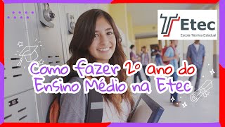 Como entrar direto no 2º ANO DO ENSINO MÉDIO NA ETEC pelas vagas remanescentes ATUALIZADO 🙌 [upl. by Scotti143]